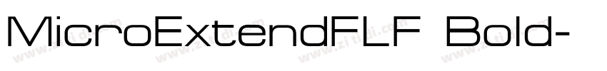 MicroExtendFLF Bold字体转换